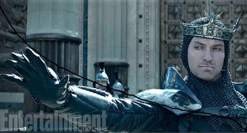 Jude Law interpreta Vortigern in King Arthur Jude Law nei panni di Vortigern