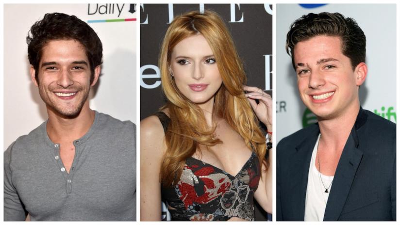 Bella Thorne e il triangolo con Charlie Puth e Tyler Posey Primo piano di Bella Thorne, Charlie Puth e Tyler Posey