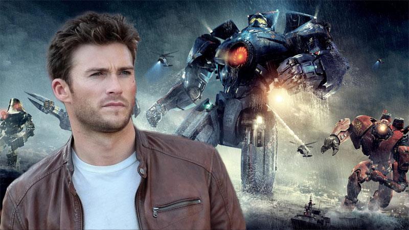 Pacific Rim 2: Scott Eastwood in una foto dal set Scott Eastwood e gli Jaeger del primo Pacific Rim