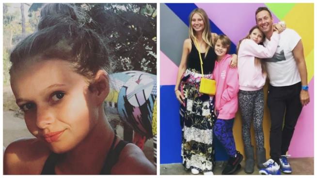 Gwyneth Paltrow e Chris Martin festeggiano il compleanno di Apple Gwyneth Paltrow e Chris Martin con i loro figli