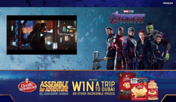 Il contest di Orville Redenbacher Orville Redenbacher: il contest associato ad Avengers: Endgame