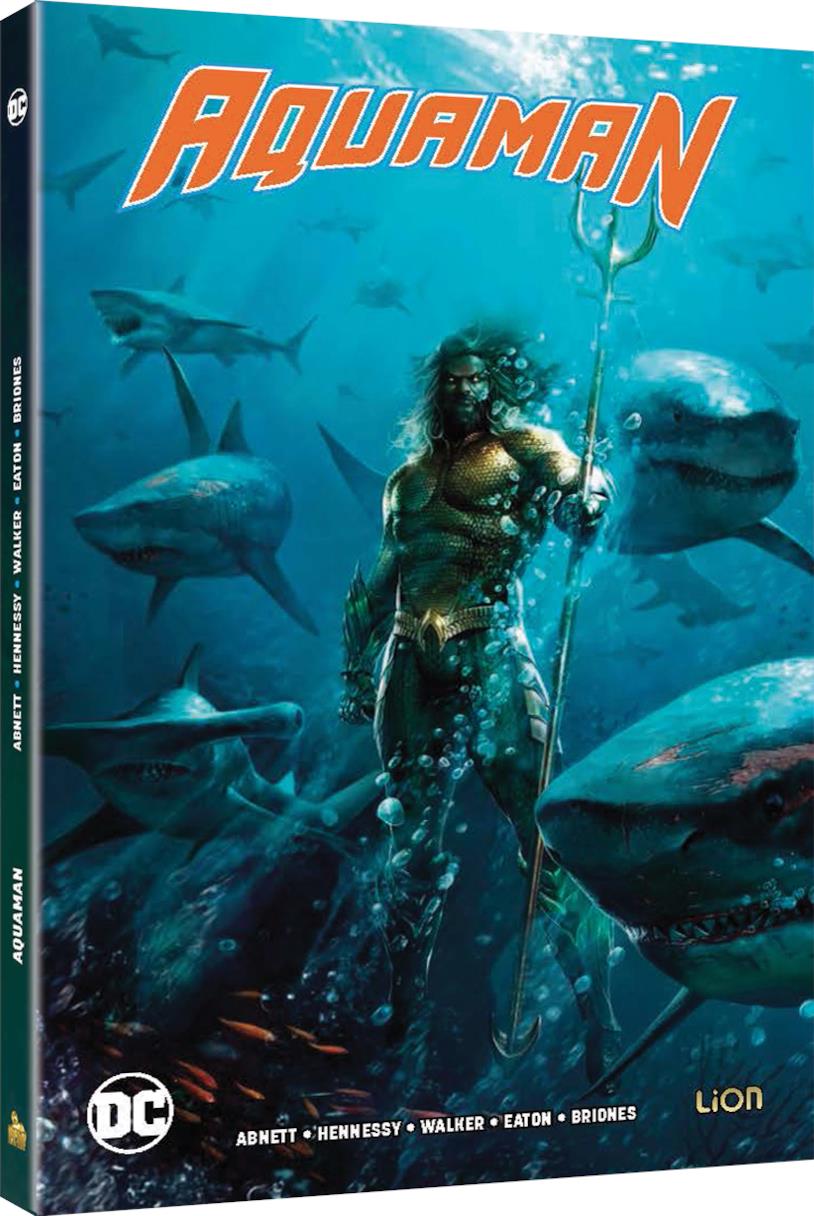 Aquaman nella versione Comicbook + Blu-ray Packshot della versione Comicbook + Blu-ray di Aquaman
