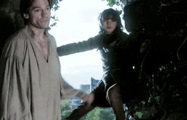 Jaime e Bran a Torre Spezzata Un'immagine animata della prima stagione di Game of Thrones