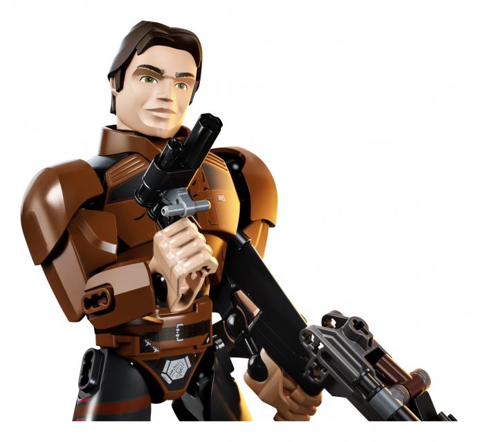Han Solo Buildable Figure Il personaggio costruibile di Han Solo di LEGO