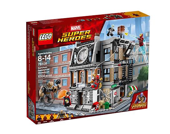 Box del set LEGO La resa dei conti al Sanctum Sanctorum Dettagli del box che include il set LEGO La resa dei conti al Sanctum Sanctorum