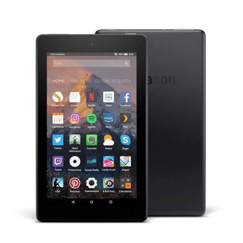 Amazon Fire 7 è il tablet di maggior successo del colosso dell'e-commerce Immagine stampa di Amazon Fire 7