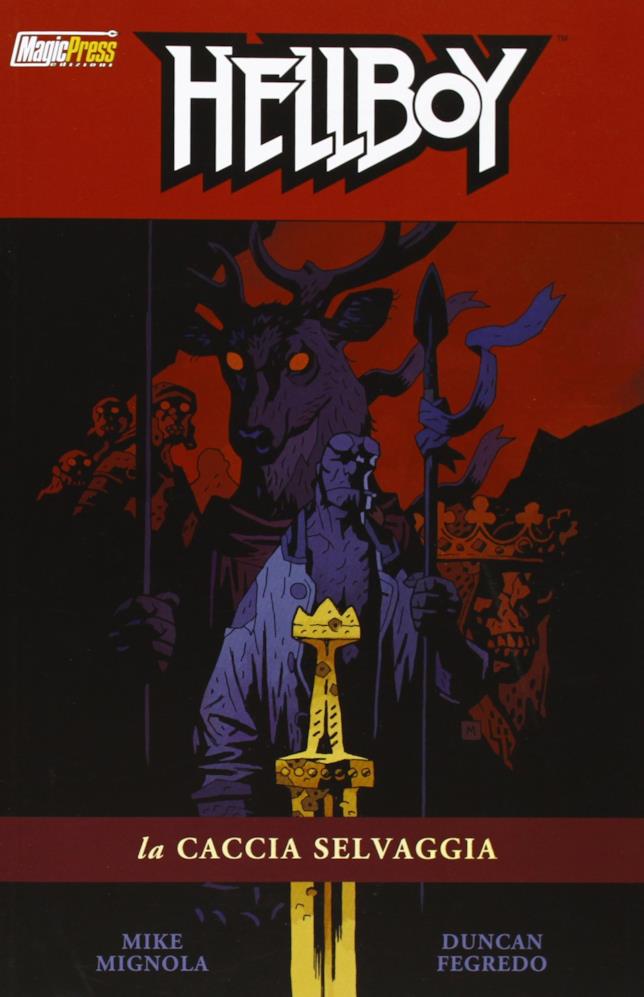 Hellboy: La Caccia Selvaggia Hellboy nella cover de La Caccia Selvaggia
