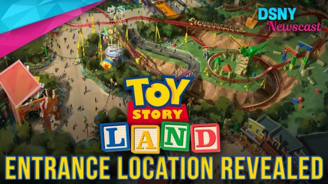 Toy Story Land, in arrivo la prossima estate la nuova attrazione Toy Story Land vista dall'alto