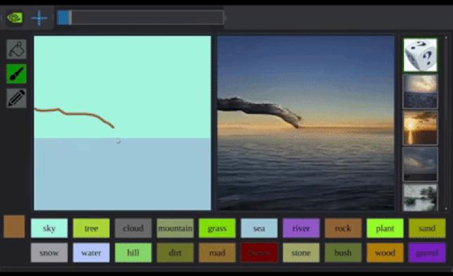 Nvidia ha realizzato un software che realizza realistici paesaggi grazie all'AI Esempio del software SPADE di Nvidia