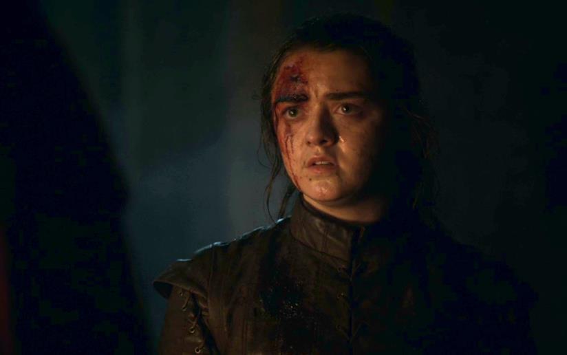 Game of Thrones: sul web nasce l'Arya Challenge, i fan si sono scatenati Un'immagine di Arya nell'episodio 8x03 di Game of Thrones