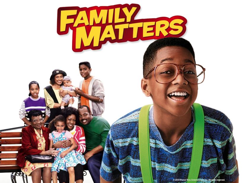 8 sotto un tetto: il cast della serie, capitanato da Steve Family Matters, 8 sotto un tetto