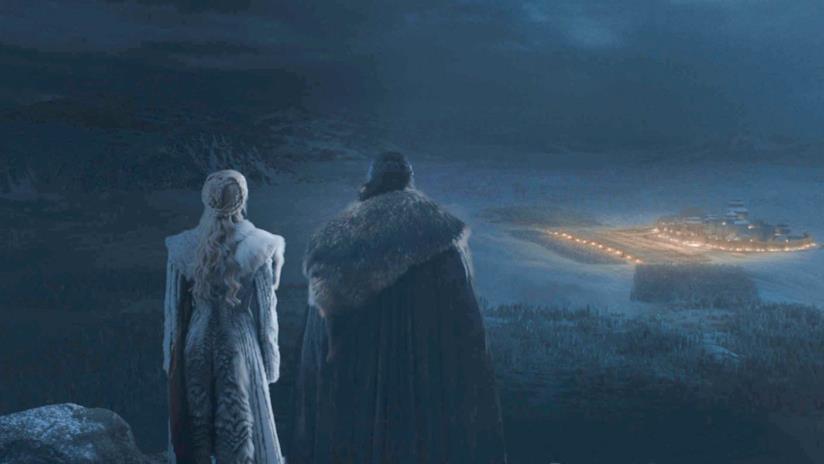 Gli indizi che arrivano dalla sigla di Game of Thrones 8x03 Daenerys e Jon osservano la battaglia campale di Grande Inverno