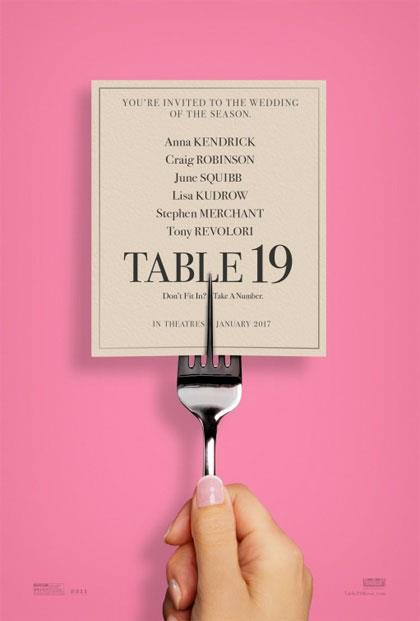Tavolo 19 di La locandina originale della commedia Tavolo 19