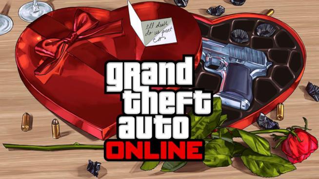 GTA Online, ritorna l'evento speciale per San Valentino La cover ufficiale dell'evento di San Valentino di GTA Online