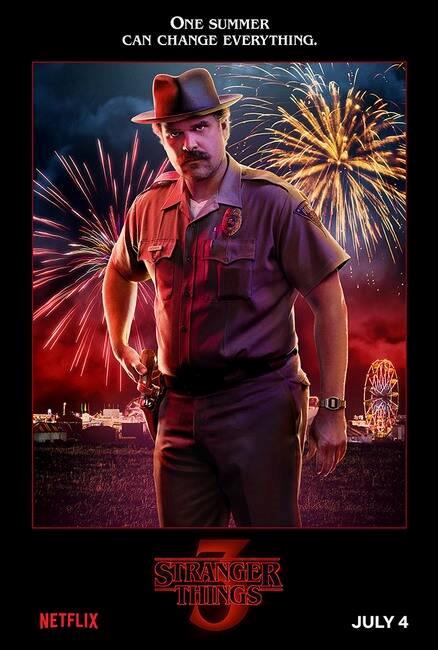 Stranger Things 3: Jim Hopper Stranger Things 3: il poster di Jim Hopper