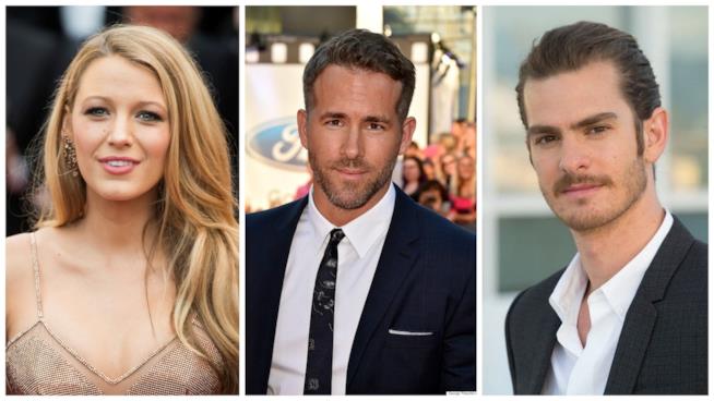 Ryan Reynolds dice chi bacia meglio tra Blake Lively e Andrew Garfield Primo piano di Blake Lively, Ryan Reynolds e Andrew Garfield