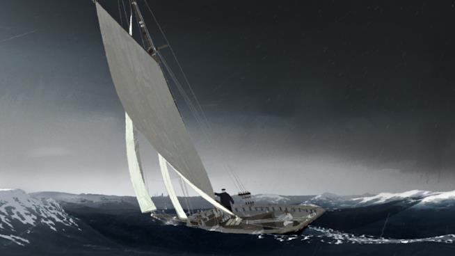 Dal creatore di Paperman arriva il corto Age of Sail a Venezia 75 Il vecchio marinaio guarda il mare in una prima immagine di Age of Sail
