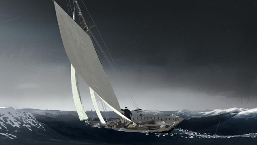 Dal creatore di Paperman arriva il corto Age of Sail a Venezia 75 Il vecchio marinaio guarda il mare in una prima immagine di Age of Sail