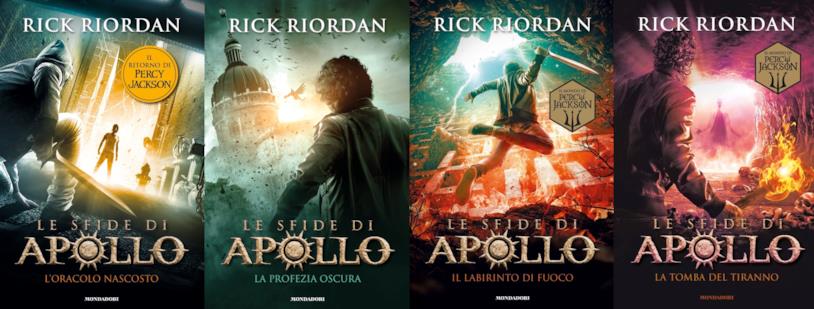 Le sfide di Apollo, la serie in corso di Rick Riordan I quattro libri editi de Le sfide di Apollo