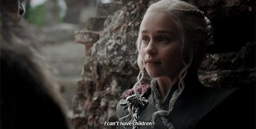 Dany Daenerys spiga che non può avere figli