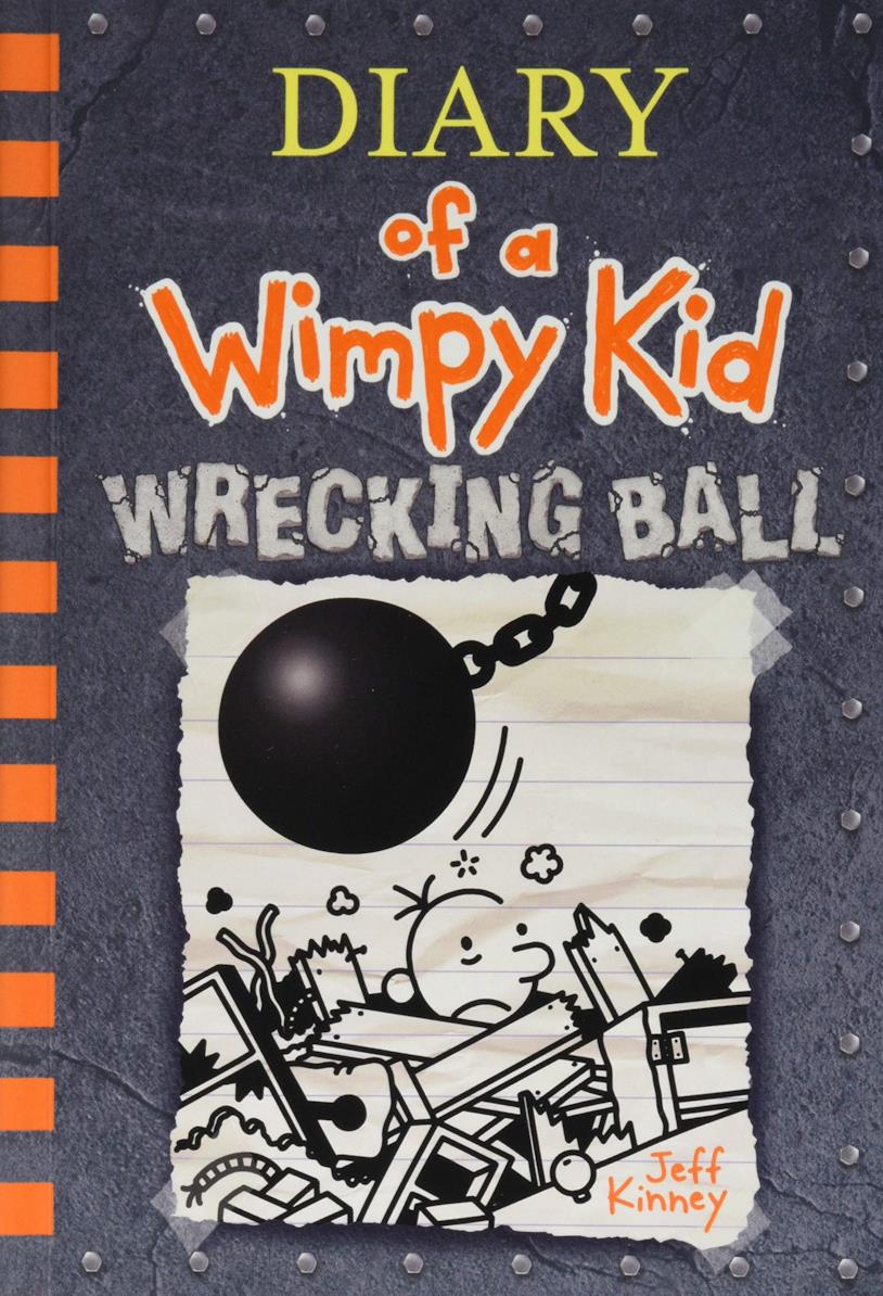 copertina 14esimo libro di Diario di una schiappa Wrecking Ball, il nuovo libro di Diario di una schiappa