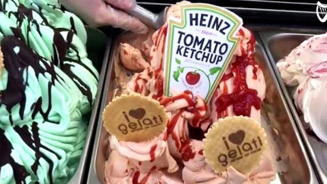 Il gelato al gusto di ketchup di Heinz in onore di Ed Sheeran Ed Sheeran impazzirà per il gelato al gusto ketchup di Heinz?