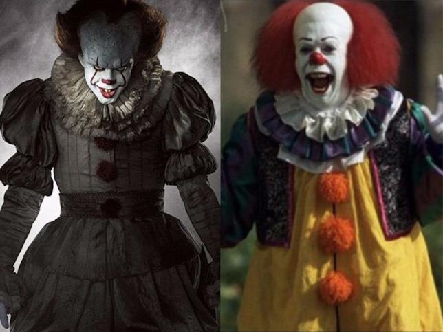 Halloween: i migliori costumi a tema cinema e serie TV In foto Pennywise del 2017 e Pennywise del 1993