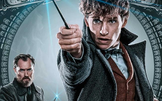 Tutti i character poster di Animali Fantastici 2 Newt e Silente nel poster di Animali Fantastici 2
