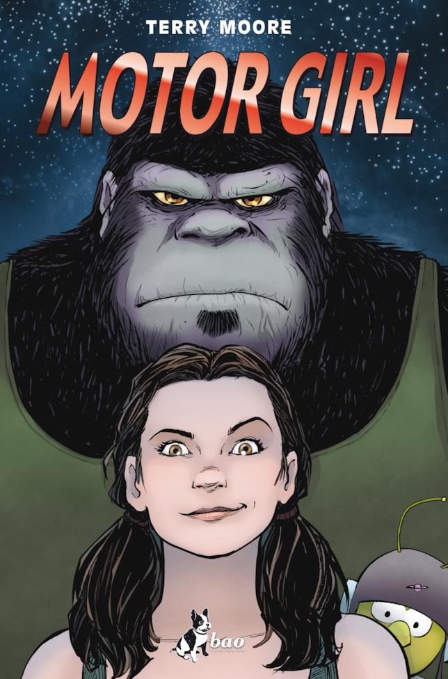 La copertina del fumetto Motor Girl di Terry Moore La cover del fumetto Motor Girl
