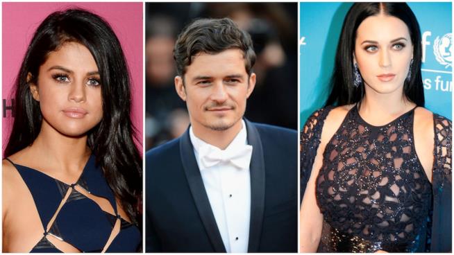 Orlando Bloom avvistato in discoteca con Selena Gomez Primo piano di Orlando Bloom, Selena Gomez e Katy Perry