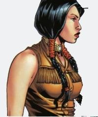 Danielle Moonstar è il personaggio interpretato da Blu Hunt in New Mutants Il mutante Cheyenne Danielle Moonstar in un'illustrazione Marvel