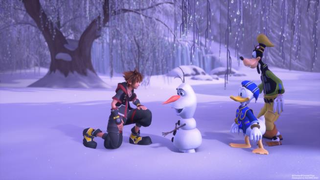Kingdom Hearts 3 anche nel mondo di Frozen I protagonisti di Kingdom Hearts 3 e Olaf