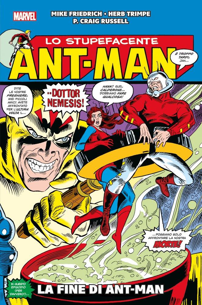 La fine di Ant-Man La copertina del volume La fine di Ant-Man
