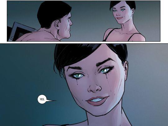Catwoman e Batman in un'anteprima del numero 32 di Batman Anteprima del nuovo numero di Batman in uscita a breve negli Usa