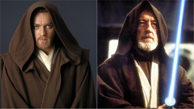 Disney sarebbe al lavoro su uno spin-off dedicato a Obi-Wan Kenobi Ewan McGregor e Alec Guinness nel ruolo di Obi-Wan Kenobi