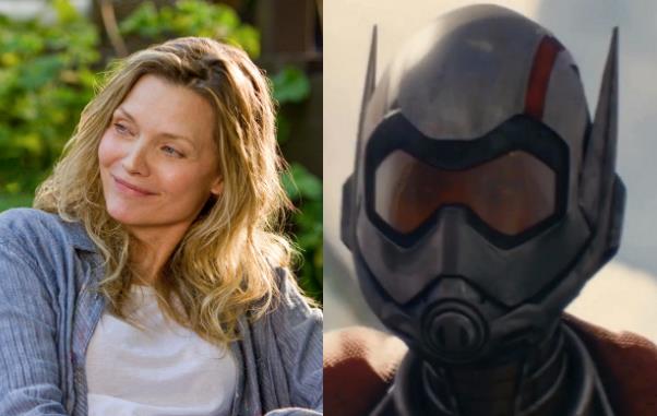 Michelle Pfeiffer parla del ruolo di Wasp Michelle Pfeiffer in un collage con Wasp