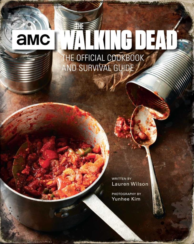 La copertina del ricettario di The Walking Dead La copertina del manuale di ricetta e sopravvivenza di The Walking Dead