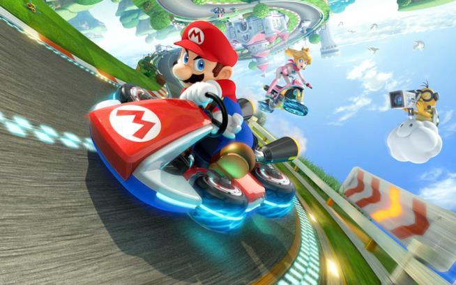 Nintendo annuncia Mario Kart Tour per dispositivi mobile Un'immagine promozionale di Mario Kart 8