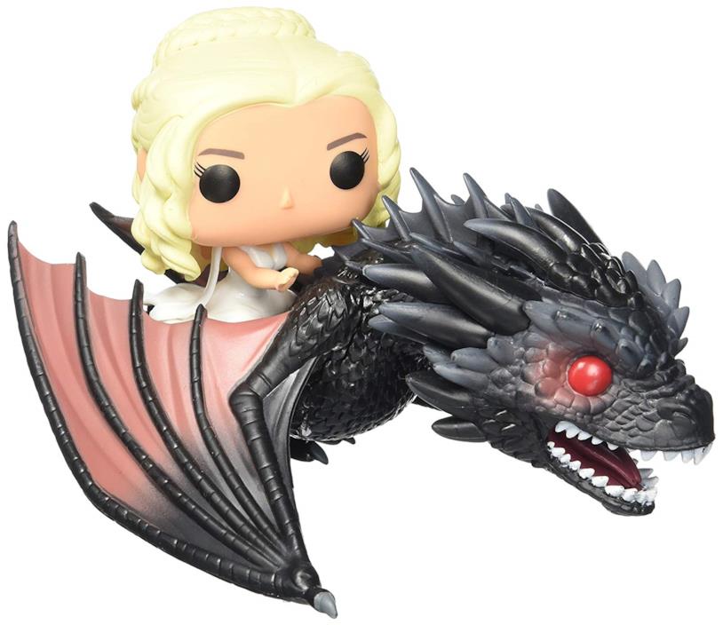 Daenerys sopra Drogon Dany sul suo drago diventa un Funko