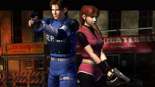 Resident Evil 2, a 20 anni dall'uscita appaiono nuovi indizi per il remake Leon e Claire posano in un artwork dell'originale Resident Evil 2