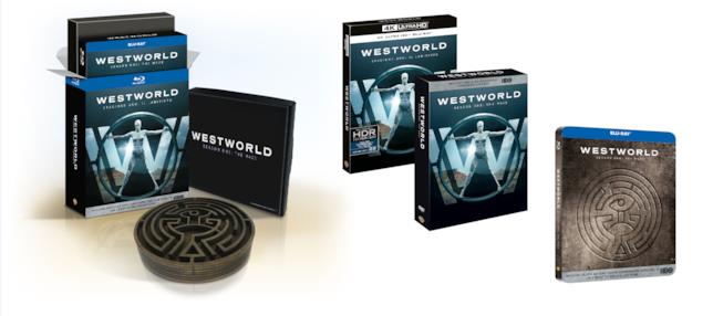 Westworld: 4 cofanetti Home Video Quattro dei cinque cofanetti Home Video italiani di Westworld