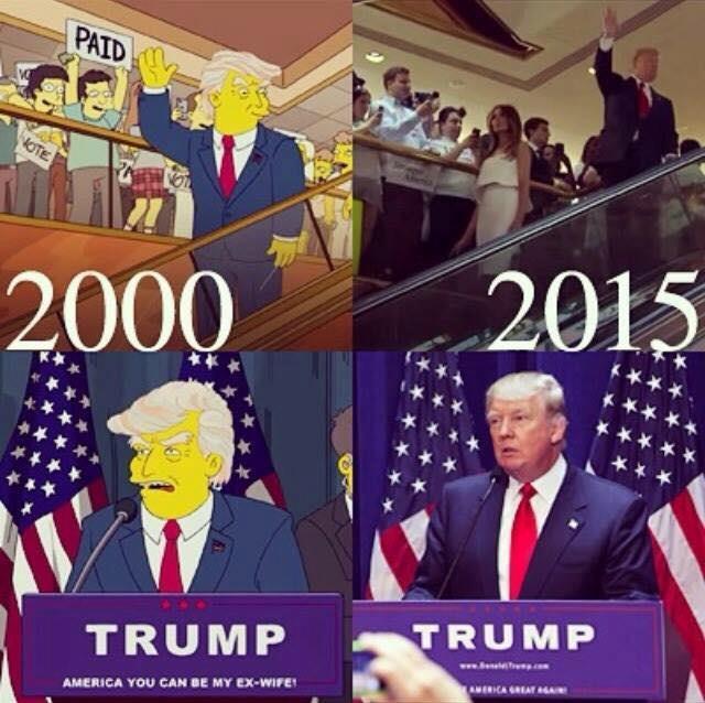 Il MEME con la falsa data dell'incontro Trump-Simpson Il MEME con la falsa data dell'incontro tra Trump e Homer