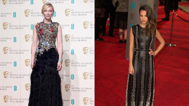 Cate Blanchett e Alicia Vikander al Bafta 2016 Cate Blanchett e Alicia Vikander ai premi Bafta 2016