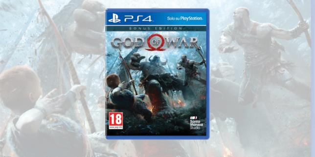 La cover di God of War, titolo per PlayStation 4 God of War è disponibile su PlayStation 4