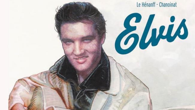 La copertina del fumetto su Elvis La cover del fumetto biografico su Elvis