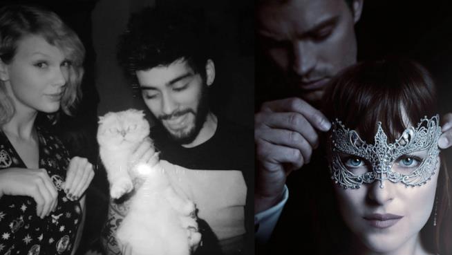 La colonna sonora di 50 Sfumature di Nero 50 Sfumature di Nero: Zayn e Taylor Swift con i protagonisti