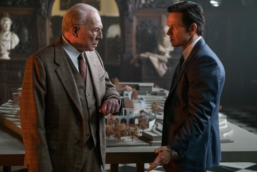 Tutti i soldi del mondo, la ricostruzione romanzata del sequestro di John Paul Getty III Christopher Plummer e Mark Wahlberg in una scena del film