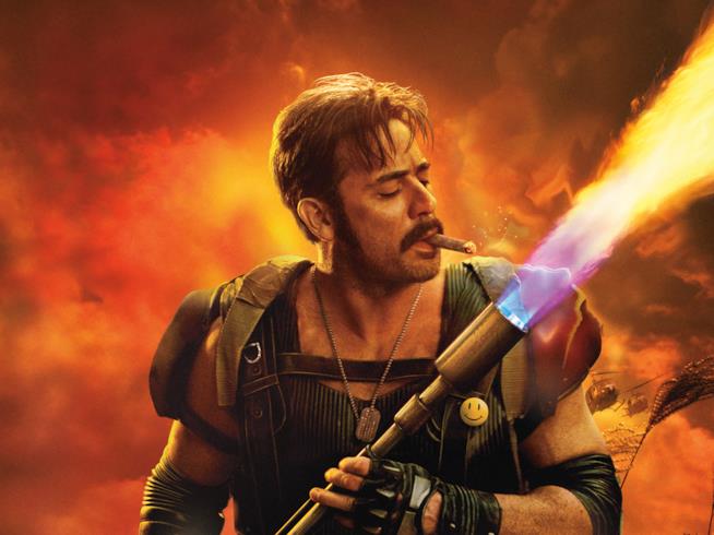 Jeffrey Dean Morgan ha il carattere per interpretare il personaggio DC più trasgressivo: Lobo Mezzobusto di Jeffrey Dean Morgan mentre si accende il sigaro con un lanciafiamme