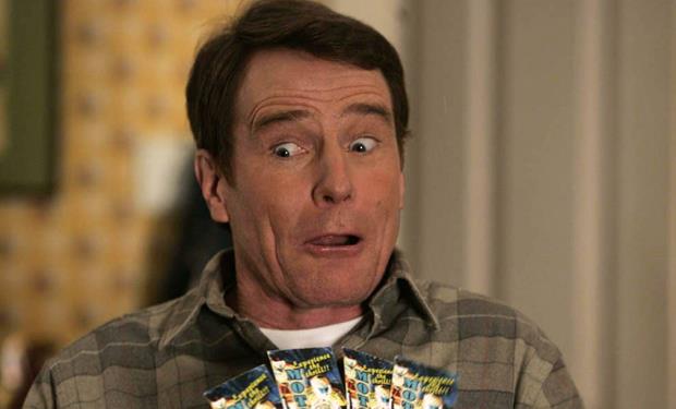 Quando Cranston scoprì di essere uscito dalla stazione Un'esilarante espressione di Bryan Cranston in Malcolm