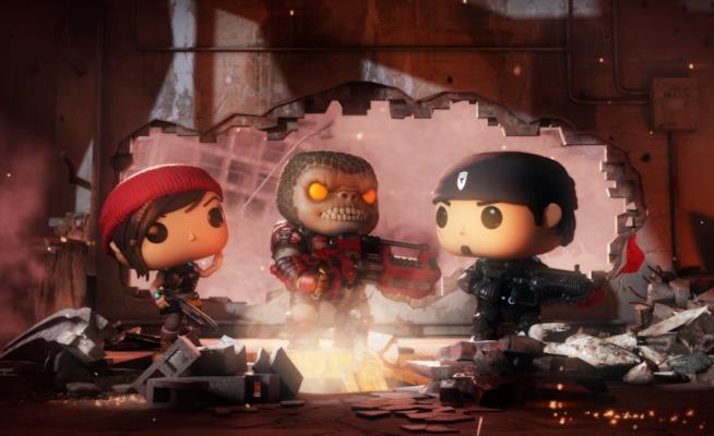 Gears POP!, primo video gameplay per lo spin-off di Gears of War I COG di Gears of War in versione Funko POP!